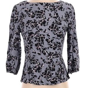 Banana Republic Floral Peplum Blouse